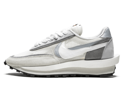 Men's Sacai x Nike LDWaffle Shoes in White & Grey On Sale