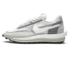 Men's Sacai x Nike LDWaffle Shoes in White & Grey On Sale