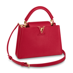 Look fashionable in this original Louis Vuitton Capucines BB for women.