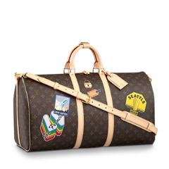 Buy Original Louis Vuitton Keepall Bandouliere 55 My LV World Tour for Women