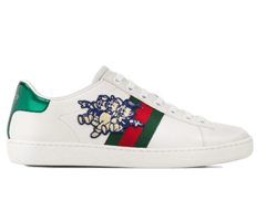 Shop new Gucci Ace for women with Three Little Pigs print