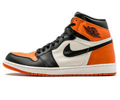 Air Jordan 1 Retro High OG - Shattered Backboard Women's Sneakers in BLACK/STARFISH-SAIL from New