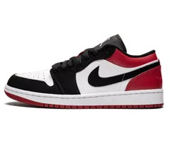 Latest Air Jordan Women's Shoes - AIR JORDAN 1 LOW-BLACK TOE WHITE/BLACK-GYM RED, ORIGINAL STYLE