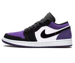 Women's Air Jordan 1 Low Court Purple White/Black-Court Purple | Buy Now