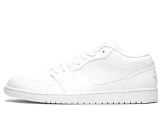 Women's White Metallic Silver Air Jordan 1 Low Original Sale