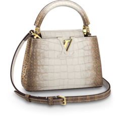 Buy Louis Vuitton Capucines Mini Sahara Naturel Gold - Perfect New Accessory for Women