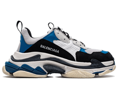 Buy Men's Balenciaga Triple S - Black/Blue at the Outlet