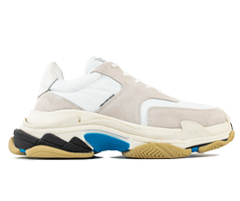 Get the stylish new Balenciaga Triple S Trainer White / Blue / Black for women at the outlet sale!