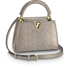 Buy a Louis Vuitton Capucines Mini Golden Ochre for Women at a Sale Price