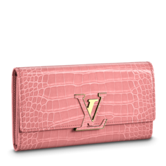Buy the new Louis Vuitton Capucines Wallet Rose Tourmaline Pink for women.
alt 2: Sale on Louis Vuitton Capucines Wallets Rose Tourmaline Pink for women.