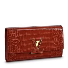 Louis Vuitton Capucines Wallet Fauve Brown- Buy Original New for Women