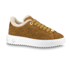 Women's Louis Vuitton Time Out Sneaker in Cognac Brown - Buy Original & New!