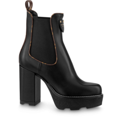 Buy Lv Beaubourg Ankle Boot Black for Women Outlet - New