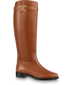 Buy New Louis Vuitton Westside Flat High Boot Cognac Brown Women's Shoes at Outlet