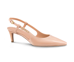 Women: Buy Louis Vuitton Signature Nude Pink Slingback Pump at Outlet!