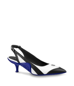 Buy original Louis Vuitton Archlight Slingback Pump White & Blue for Women.
