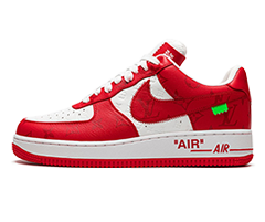 Buy the new Louis Vuitton AIR FORCE 1 Low Virgil Abloh Shoes in White/Red for women.
Alt Text: