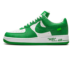 Buy Louis Vuitton AIR FORCE 1 Low Virgil Abloh White/Green Women's Shoes