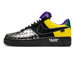 Women's Original Louis Vuitton Air Force 1 Low Virgil Abloh - Purple Dusk/Metallic Silver