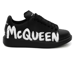 A. McQueen Oversized Graffiti Black/white