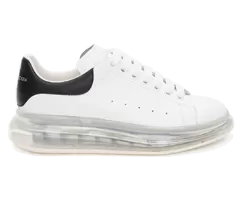 A. McQueen Oversized Clear Sole White/black