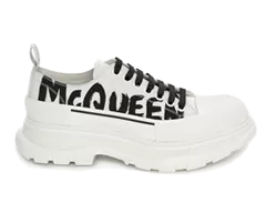 A. McQueen Tread Slick Lace Up - Optic White
