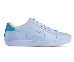 Gucci Ace Low-top Sneakers Interlocking G - Blue for Women on Buy Outlet Sale