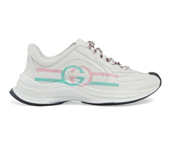 Shop outlets for the original Gucci Gucci Run leather sneakers with interlocking G - Women's Sale.