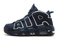 Women's Nike Air More Uptempo 96 - Obsidian/Obsidian-White on Sale!