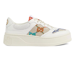 Buy Women's Gucci GG Low-Top Sneakers White/Multicolour - Original Outlet