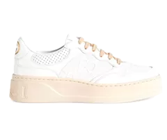 Buy Women's Gucci GG Embossed Low-Top Sneakers - White/Peach.