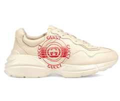 Gucci Rhyton Print Leather Sneaker for Women - Buy it now at the Outlet!