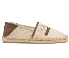 Buy the newest Gucci Logo Canvas Espadrille for Men at the outlet!