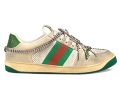 Buy New Original Gucci Screener Distressed Sneakers for Men with Crystals