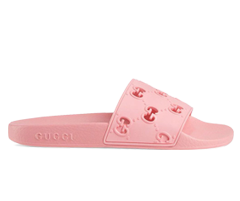 Gucci Rubber GG Slide Sandal Pink - Buy Now! New Women's Sandals.