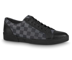 Men's Louis Vuitton Match Up Graphite Damier Coated Canvas Sneaker On Sale Now!