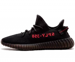 Stylish Yeezy Boost 350 V2 Bred Core Black Red Sneakers for Men - Sale, Original