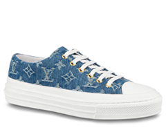 Buy Women's Louis Vuitton Stellar Sneaker Monogram Denim Bleu Jeans Blue from the Outlet