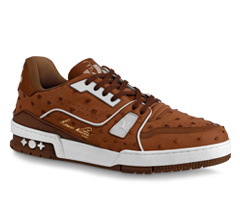 Buy New Louis Vuitton Trainer Sneaker Cognac Brown for Men