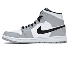 Outlet - Men's Air Jordan 1 Mid - Light Smoke Grey