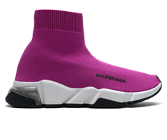 Buy Original New Balenciaga Speed Clear Sole Fuchsia for Men.