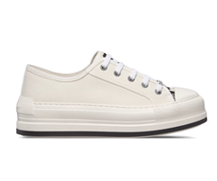 Dior Platform White Cotton Canvas