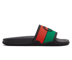 Outlet: Elevate Your Spring Wardrobe with Gucci Black Interlocking G Slides for Women