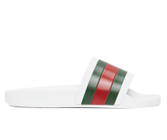 Buy Original Gucci White Pursuit Slides for Women