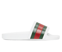 Buy Original Gucci White Pursuit Slides for Men