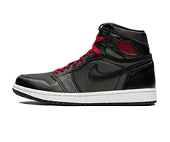 Jordan Black Satin/Gym Red