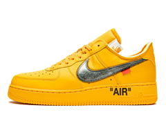 Get the new original NIKE AIR FORCE 1 LOW Off-White - University Gold for men.