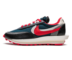 Women's Nike LDWAFFLE Undercover x Sacai - On Sale Now in Midnight Spruce & University Red