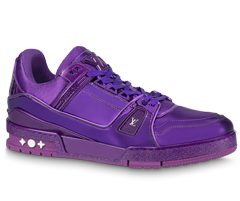 Louis Vuitton Trainer Sneaker - Purple, Metallic canvas - Men's Buy Outlet Sale.