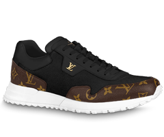 LV Run Away Sneaker Sale - Black Monogram Canvas & Mesh for Men